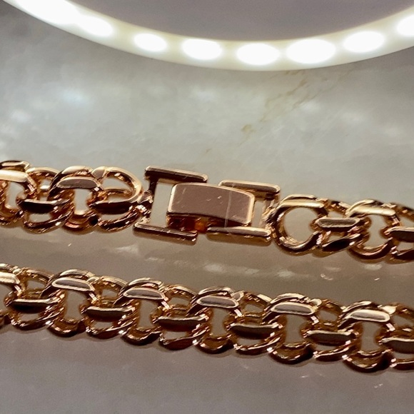 Bismark 25”/8mm Chain  gold plated 18K  NWOT - Picture 11 of 16